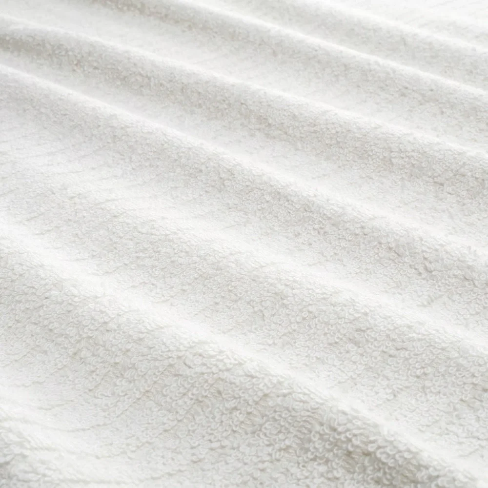 Cotton White Bath Towel Set - Plush Absorbent Towels